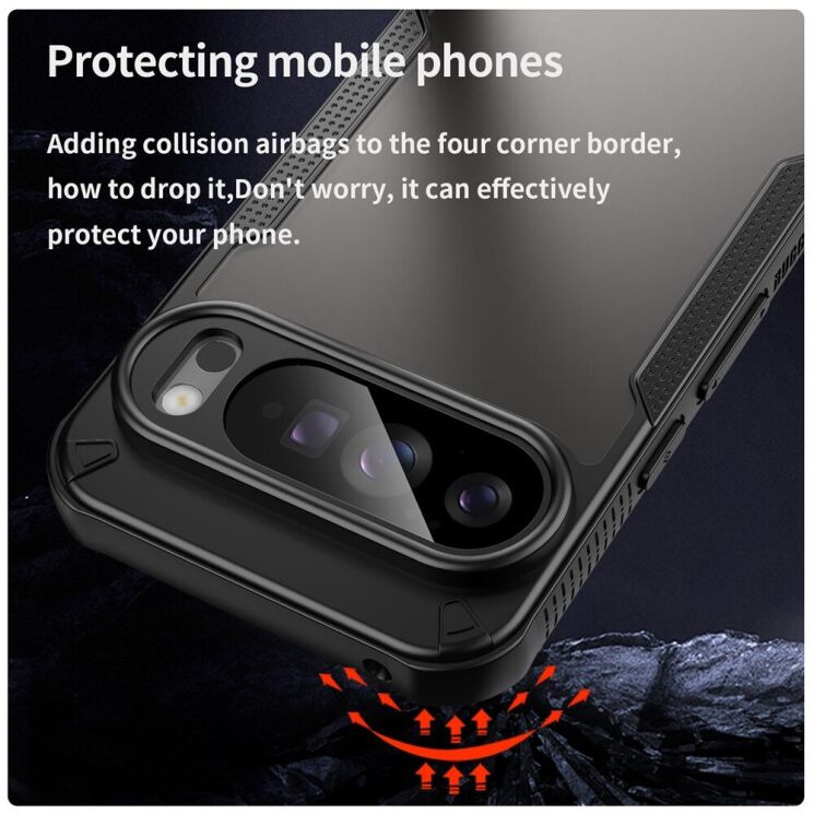 Защитный чехол UniCase Falcon Frame для Google Pixel 10 Pro XL - Black: фото 4 из 10