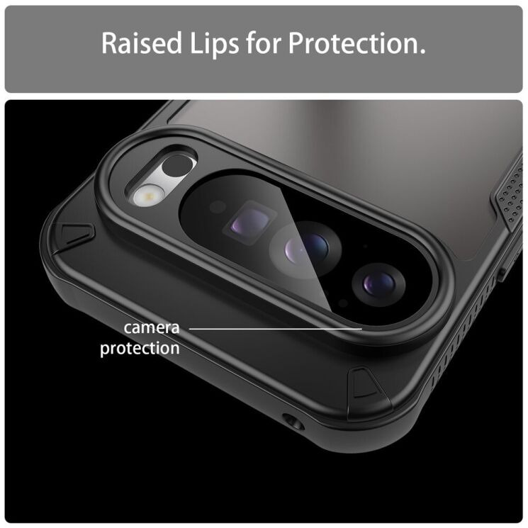 Защитный чехол UniCase Falcon Frame для Google Pixel 10 Pro XL - Black: фото 6 из 10