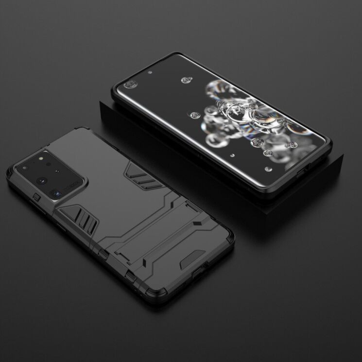 Захисний чохол UniCase Hybrid для Samsung Galaxy S21 Ultra - Black: фото 8 з 11