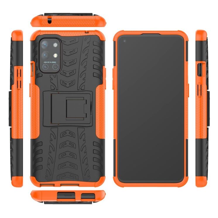 Защитный чехол UniCase Hybrid X для OnePlus 9R / OnePlus 8T - Orange: фото 2 из 9