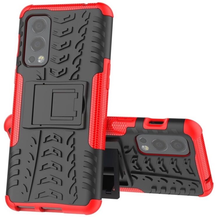 Захисний чохол UniCase Hybrid X для OnePlus Nord 2 - Red: фото 2 з 10