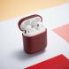Защитный чехол UniCase Leather Cover для Apple AirPods 1 / 2 - Wine Red (247303WR). Фото 14 из 14