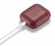 Защитный чехол UniCase Leather Cover для Apple AirPods 1 / 2 - Wine Red (247303WR). Фото 10 из 14