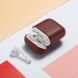 Защитный чехол UniCase Leather Cover для Apple AirPods 1 / 2 - Wine Red (247303WR). Фото 13 из 14
