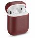 Защитный чехол UniCase Leather Cover для Apple AirPods 1 / 2 - Wine Red (247303WR). Фото 1 из 14