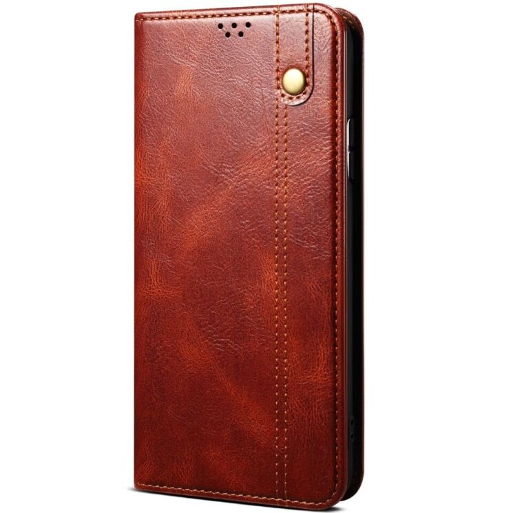Защитный чехол UniCase Leather Wallet для Apple iPhone 16 Pro - Brown: фото 4 из 6