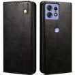 Защитный чехол UniCase Leather Wallet для Motorola Edge 50 Pro - Black (353618B)