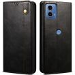 Защитный чехол UniCase Leather Wallet для Motorola Moto G24 Power - Black (347921B)
