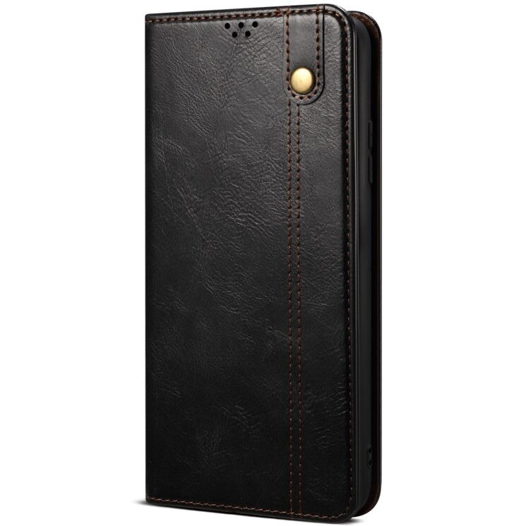 Защитный чехол UniCase Leather Wallet для Motorola Moto G56 - Black: фото 5 из 7