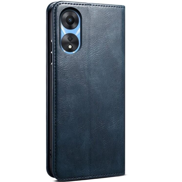 Захисний чохол UniCase Leather Wallet для OPPO A78 - Blue: фото 7 з 8