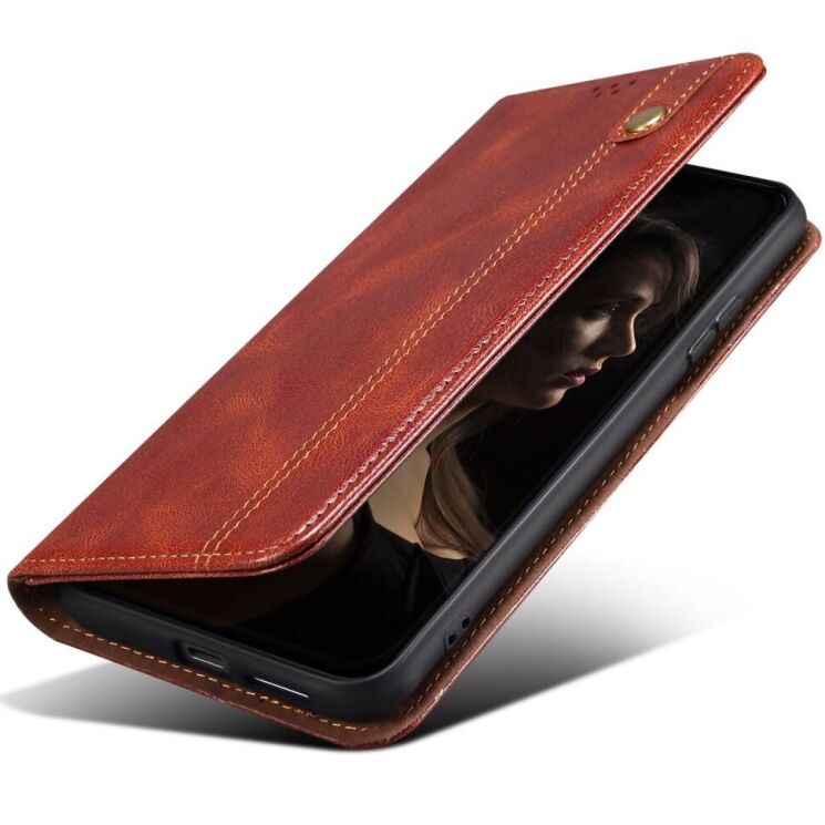 Защитный чехол UniCase Leather Wallet для Realme 13 Pro / 13 Pro Plus - Brown: фото 4 из 6