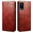 Защитный чехол UniCase Leather Wallet для VIVO V21e - Brown (281602Z)