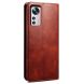 Защитный чехол UniCase Leather Wallet для Xiaomi 12 / 12X - Brown (295040Z). Фото 3 из 11