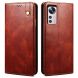 Защитный чехол UniCase Leather Wallet для Xiaomi 12 / 12X - Brown (295040Z). Фото 1 из 11