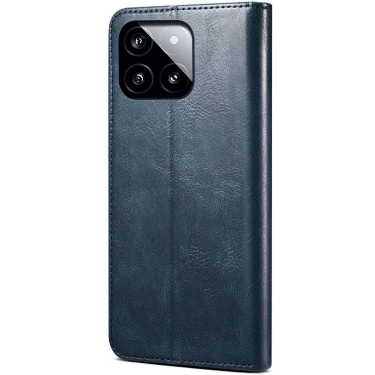 Защитный чехол UniCase Leather Wallet для Xiaomi Poco F6 Pro - Blue: фото 6 из 7