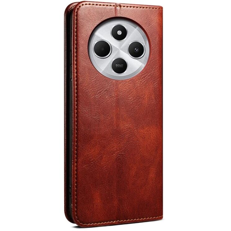 Защитный чехол UniCase Leather Wallet для Xiaomi Redmi 14C / Redmi A4 5G / Poco C75 - Brown: фото 6 из 6