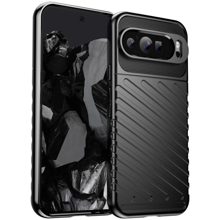 Защитный чехол UniCase Twill Soft для Google Pixel 9 Pro XL - Black: фото 1 из 8