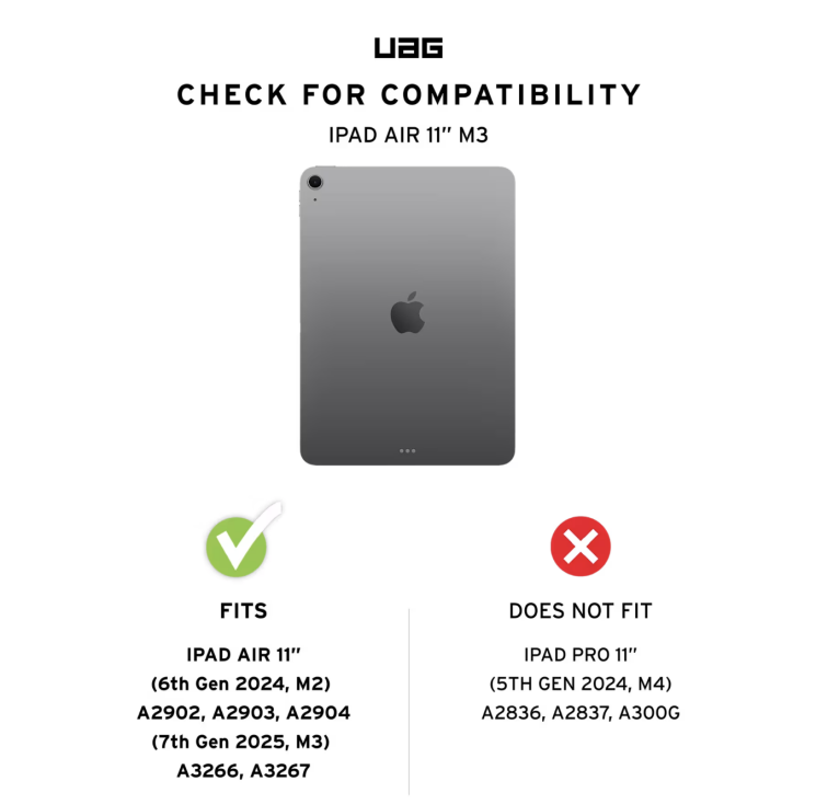 Защитный чехол URBAN ARMOR GEAR Metropolis SE Series для iPad Air 11 M3/M2 (2025/2024) 124473117272 - Olive: фото 13 из 16