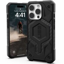 Защитный чехол URBAN ARMOR GEAR (UAG) Monarch для Apple iPhone 16 Pro - Carbon Fiber: фото 1 из 6