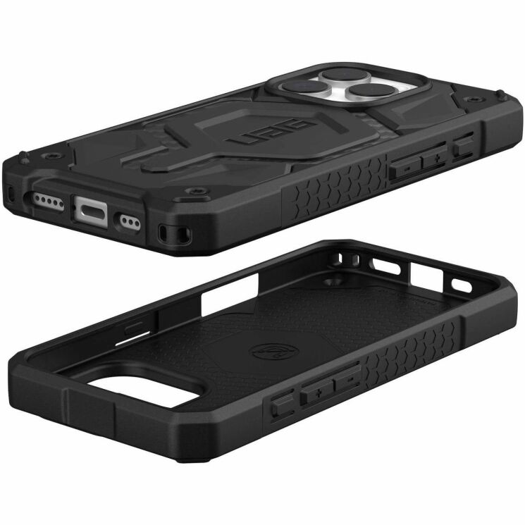 Защитный чехол URBAN ARMOR GEAR (UAG) Monarch для Apple iPhone 16 Pro - Carbon Fiber: фото 4 из 6