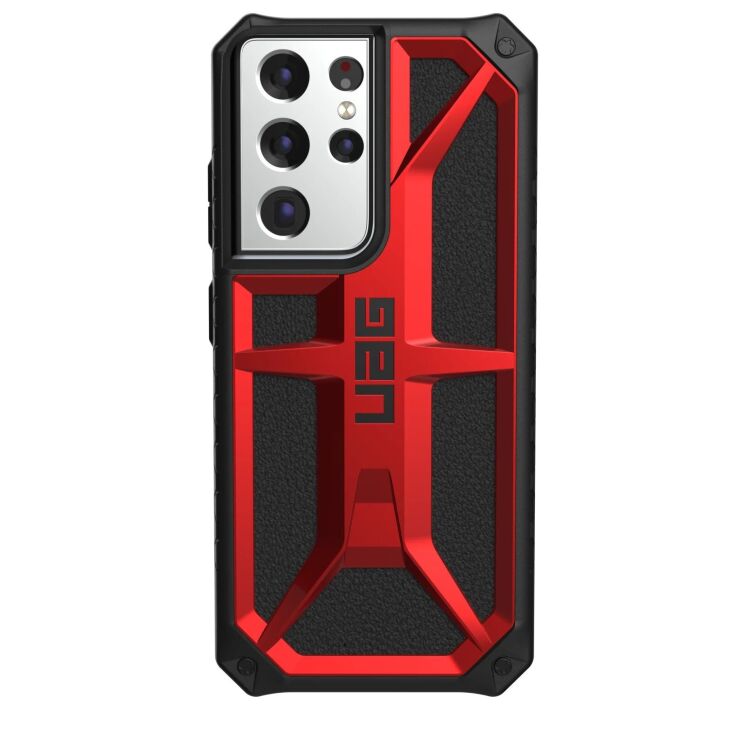 Захисний чохол URBAN ARMOR GEAR (UAG) Monarch для Samsung Galaxy S21 Ultra (G998) - Crimson: фото 1 з 5