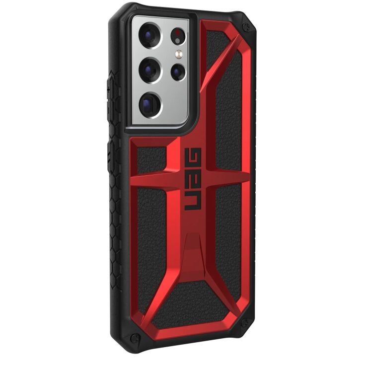 Захисний чохол URBAN ARMOR GEAR (UAG) Monarch для Samsung Galaxy S21 Ultra (G998) - Crimson: фото 3 з 5