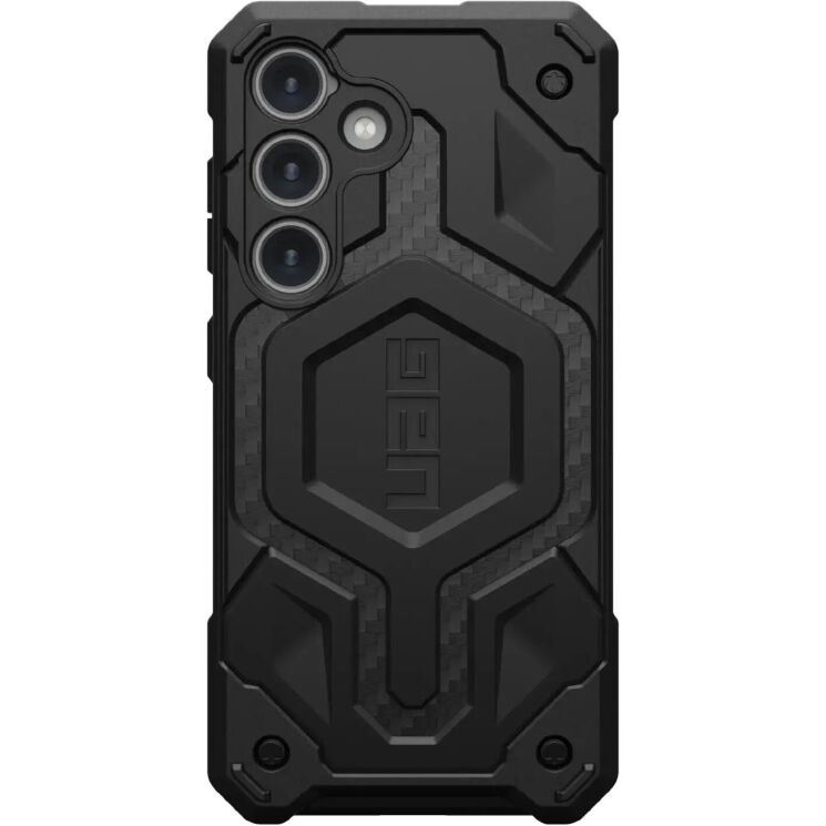 Защитный чехол URBAN ARMOR GEAR (UAG) Monarch Pro для Samsung Galaxy S24 (S921) - Carbon Fiber: фото 1 из 13