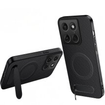 Защитный чехол WANLONFENG Stand Core для Motorola Edge 70 Fusion - Black: фото 1 из 7