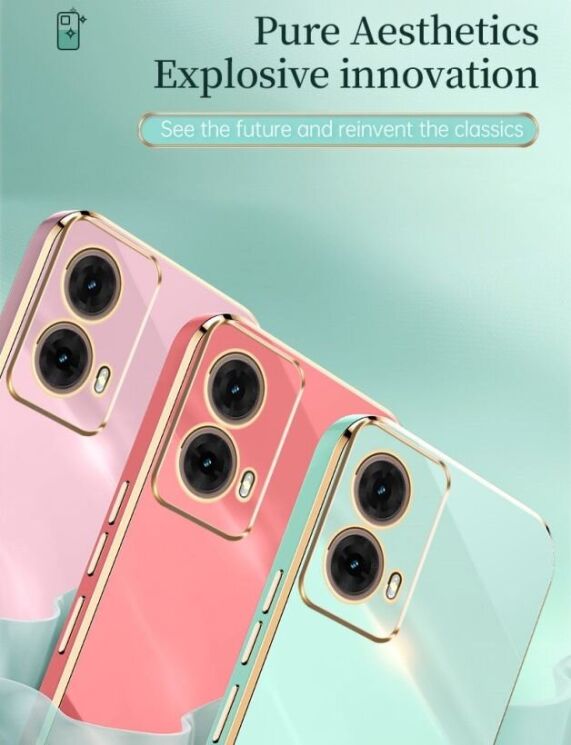 Защитный чехол XINLI Porcelain Design для Motorola Moto G85 - Black: фото 6 из 7