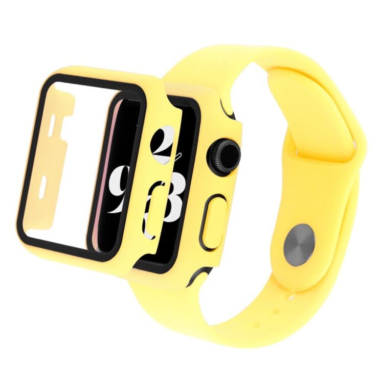 Захисний комплект Deexe Protective Kit для Apple Watch 45 mm (7 / 8 / 9 Series) - Yellow: фото 1 з 8