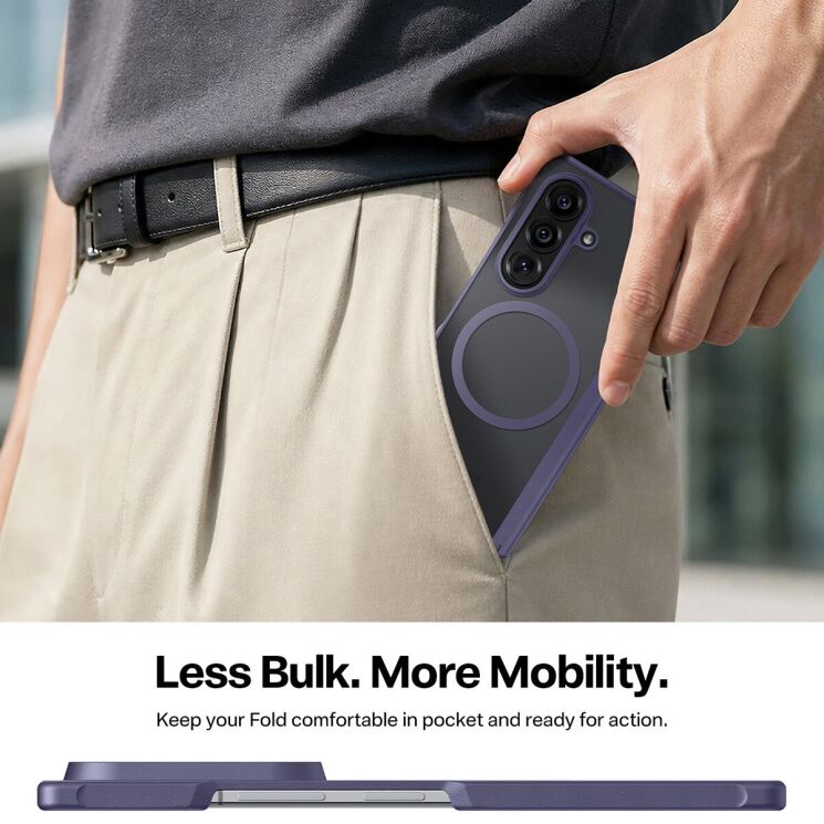 Защитный комплект TORRAS Guardian-Mag with MagSafe (FF) для Samsung Galaxy Fold 8 Ultra - Purple: фото 5 из 8