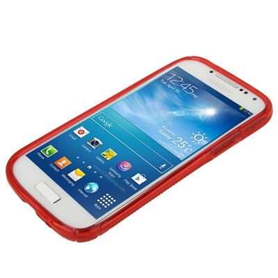 Силиконовая накладка Deexe S Line для Samsung Galaxy S4 mini (i9190) - Red: фото 2 из 5