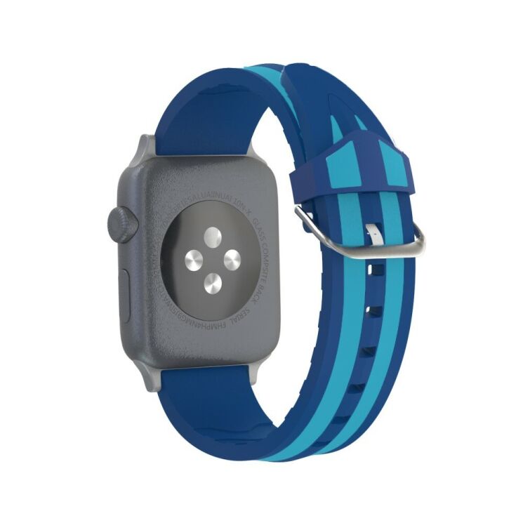 Ремінець UniCase Soft Strap для Apple Watch 46 / 45 / 44 / SE 44 / 42 (Series 1-3) / Ultra / Ultra 2 / Ultra 3 - Light Blue: фото 5 з 5