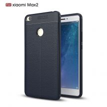Захисний чохол Deexe Leather Cover для Xiaomi Mi Max 2 - Dark Blue: фото 1 з 11