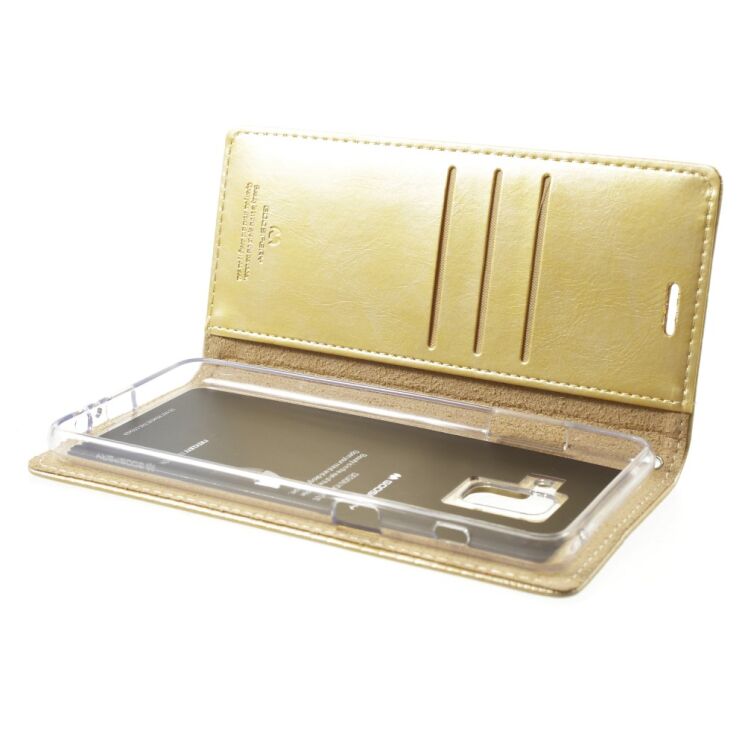 Чохол-книжка MERCURY Classic Flip для Samsung Galaxy A8+ 2018 (A730) - Gold: фото 5 з 5