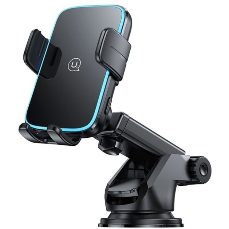 Автомобільний тримач з бездротовою зарядкою Usams CD229 15W Wireless Charging - Black: фото 1 з 16