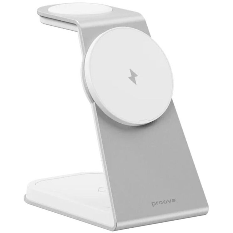 Беспроводное зарядное устройство Proove Omni Power 3 in 1 - White: фото 4 из 6