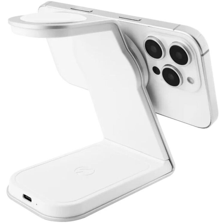 Беспроводное зарядное устройство Proove Omni Power 3 in 1 - White: фото 3 из 6