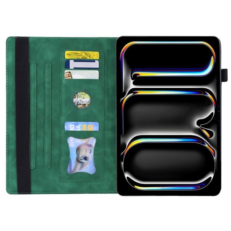 Чехол Deexe Business Style для Apple iPad Pro 11 (2024) - Green: фото 2 из 6