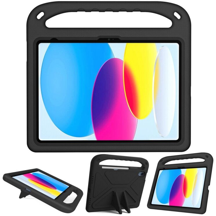 Чехол Deexe KickStand Cover для Apple iPad 10.9 (2022) / iPad 11 (2025) - Black: фото 2 из 6