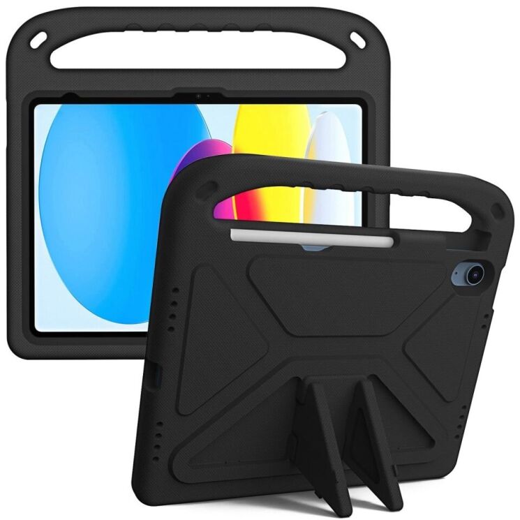 Чехол Deexe KickStand Cover для Apple iPad 10.9 (2022) / iPad 11 (2025) - Black: фото 1 из 6
