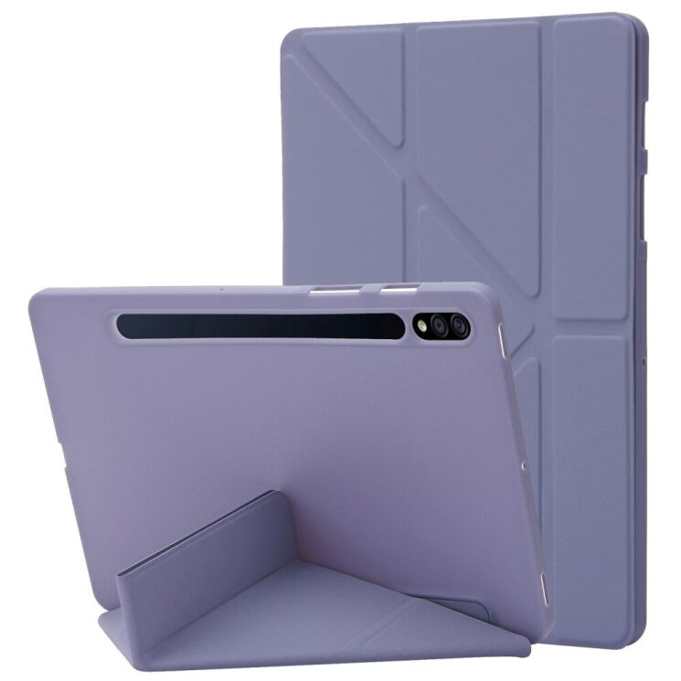 Чехол Deexe Origami Series для Samsung Galaxy Tab S9 Plus (X810/816) - Purple: фото 1 из 3