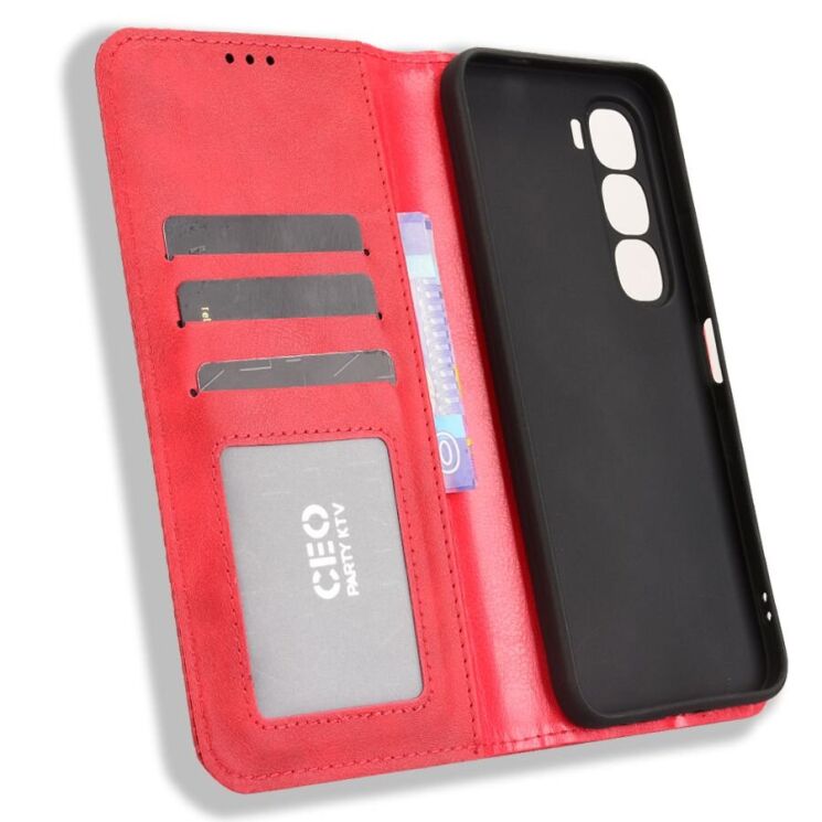 Чохол Deexe Retro Style для Infinix Hot 60і - Red: фото 4 з 7