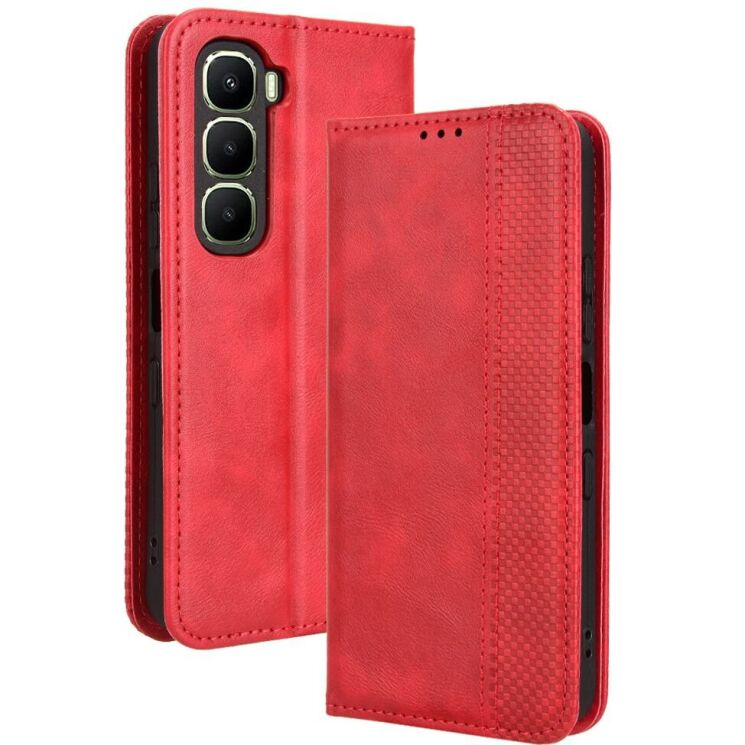 Чохол Deexe Retro Style для Infinix Hot 60і - Red: фото 1 з 7