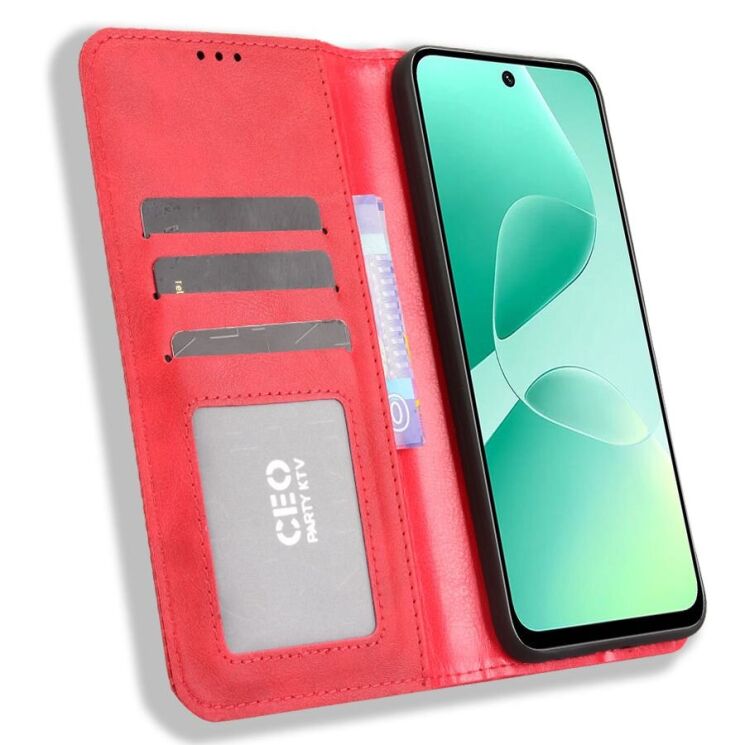 Чохол Deexe Retro Style для Infinix Hot 60і - Red: фото 2 з 7