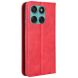 Чехол Deexe Retro Style для Motorola Edge 60 / Edge 60 Fusion - Red (379603R). Фото 6 из 18