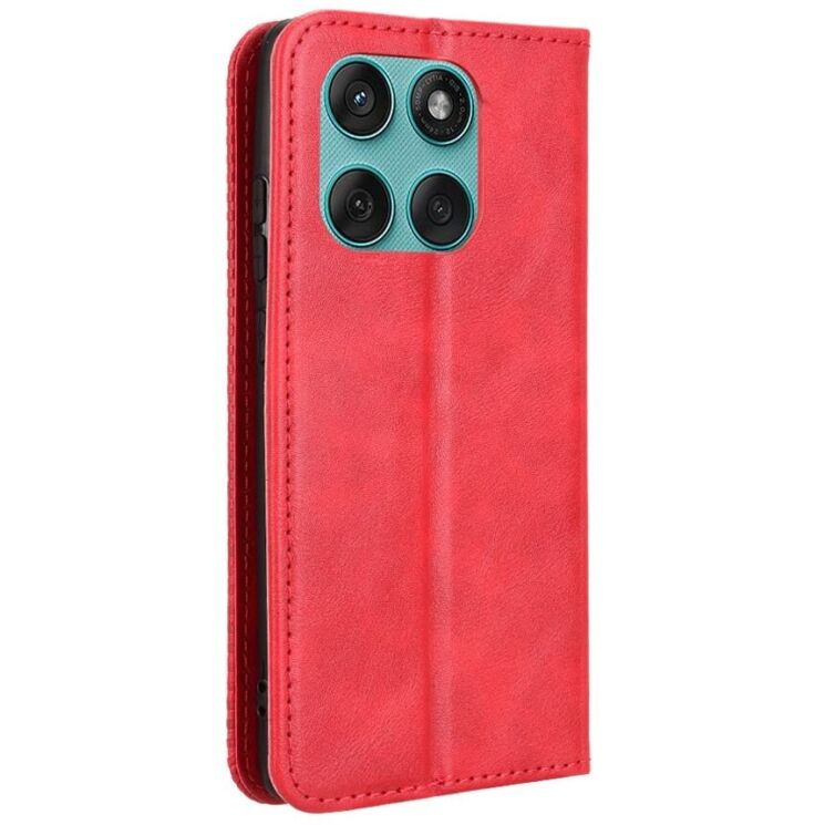 Чехол Deexe Retro Style для Motorola Edge 60 / Edge 60 Fusion - Red: фото 6 из 18