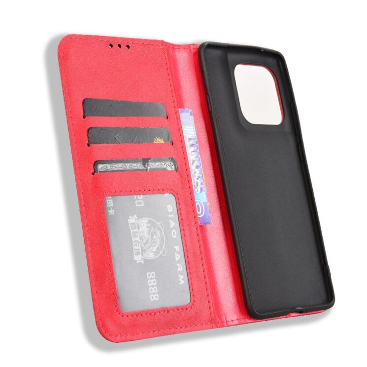 Чехол Deexe Retro Style для Motorola Edge 60 / Edge 60 Fusion - Red: фото 3 из 18