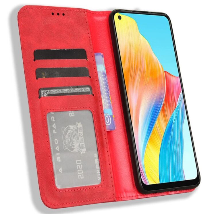 Чехол Deexe Retro Style для OPPO A78 - Red: фото 2 из 6