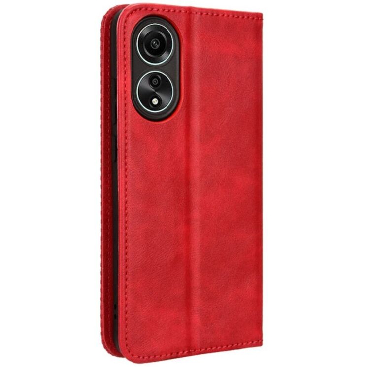 Чехол Deexe Retro Style для OPPO A78 - Red: фото 5 из 6